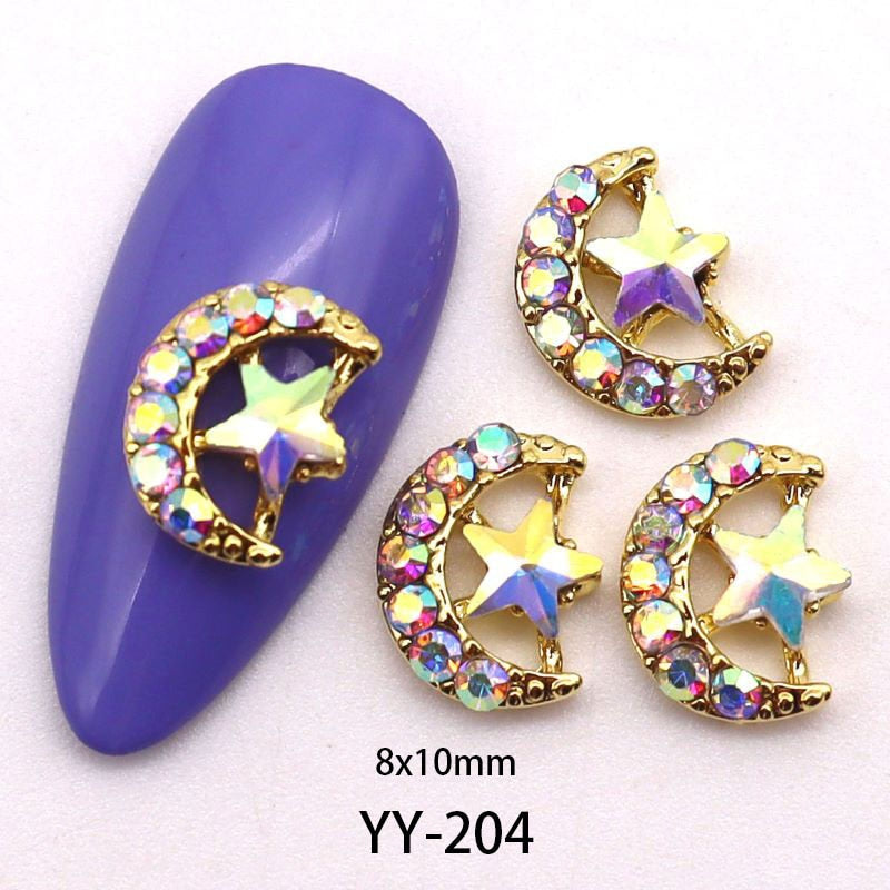 Moon Series 3D Nail Charms - 10PCS (Make Selection)