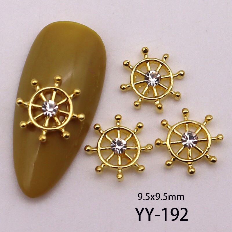 10 Pcs - 3D Leaf Nail Charms  (Make Selection)