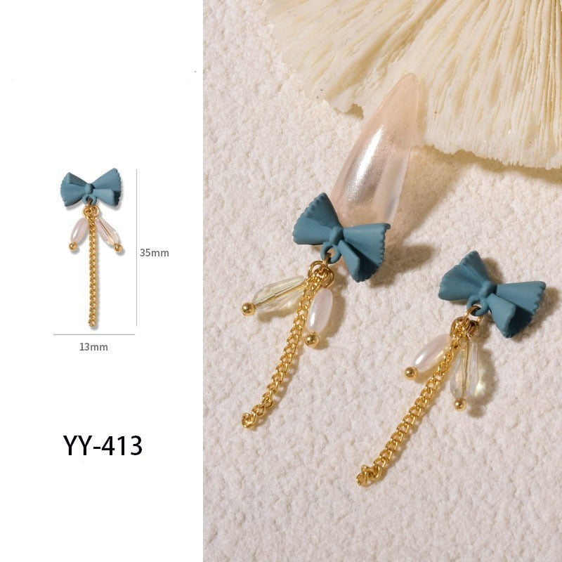 Dangling Bow Charms - 10 PCS (Make Selection)