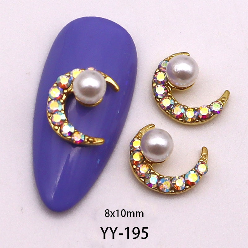 Moon Series 3D Nail Charms - 10PCS (Make Selection)