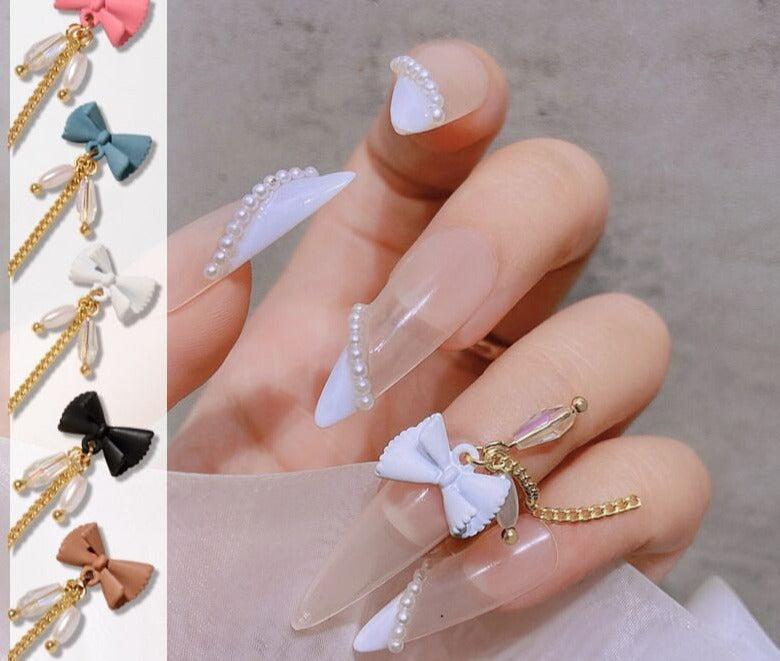 Dangling Bow Charms - 10 PCS (Make Selection)