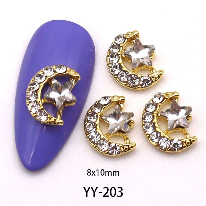 Moon Series 3D Nail Charms - 10PCS (Make Selection)