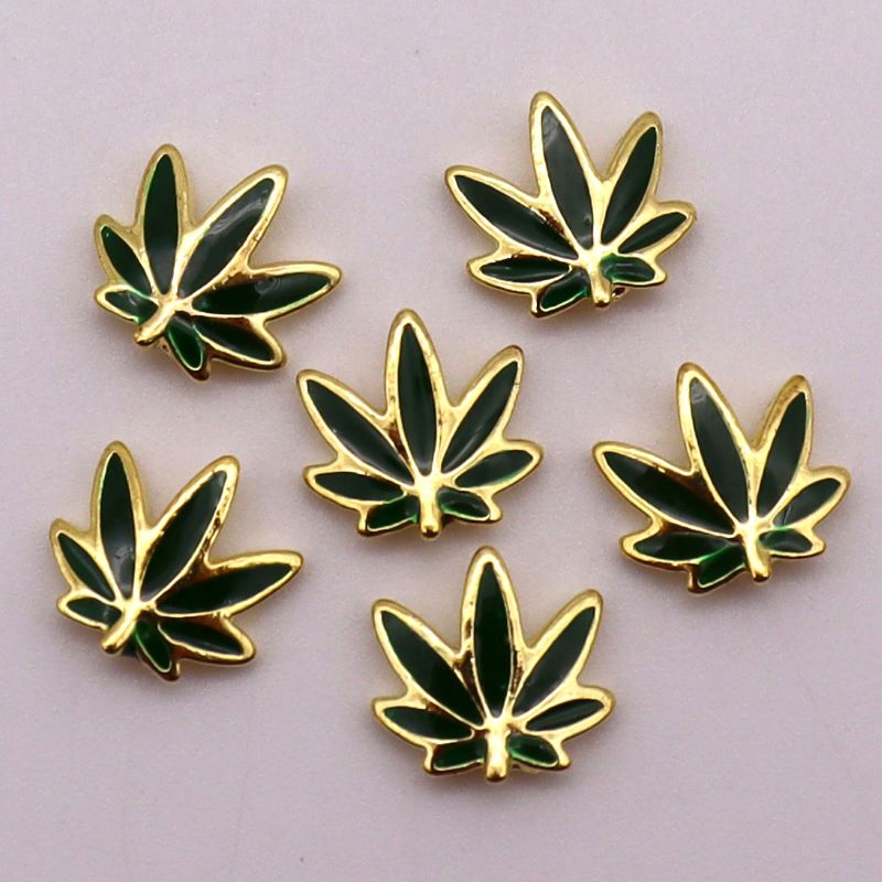 10 Pcs - 3D Leaf Nail Charms  (Make Selection)