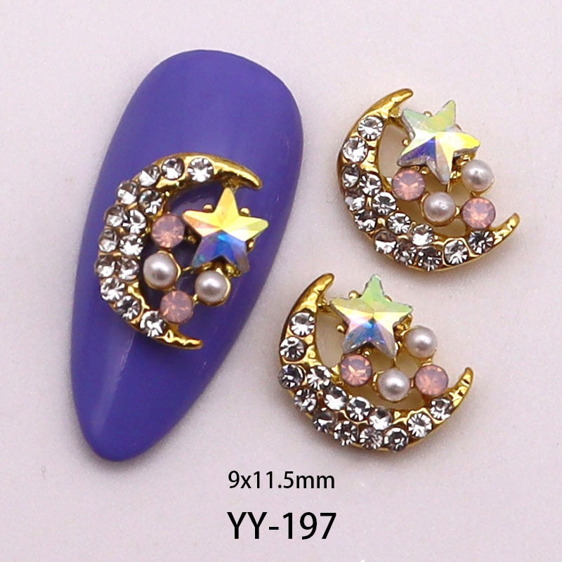 Moon Series 3D Nail Charms - 10PCS (Make Selection)