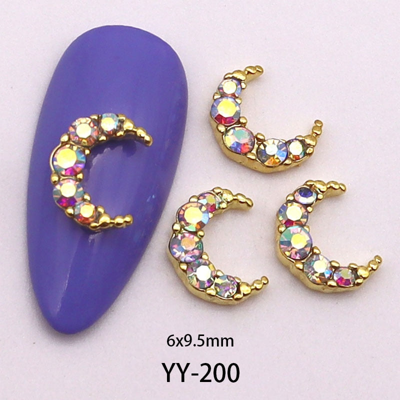 Moon Series 3D Nail Charms - 10PCS (Make Selection)