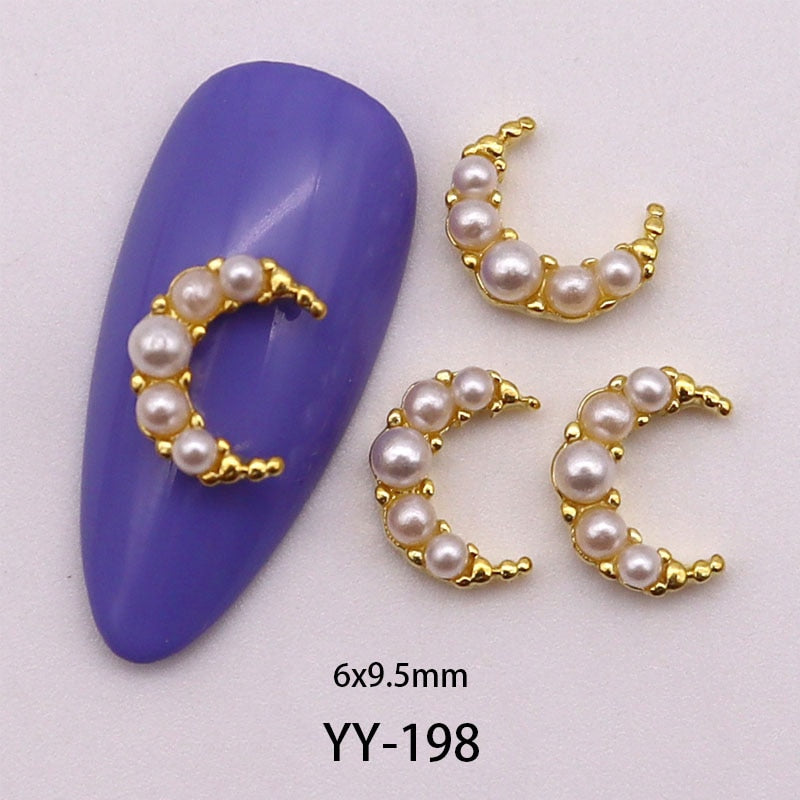 Moon Series 3D Nail Charms - 10PCS (Make Selection)