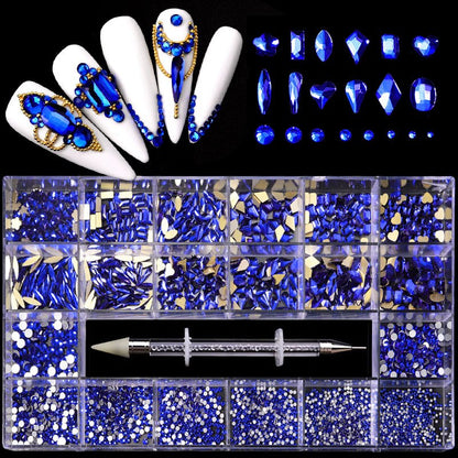 Bling Box + Dual ended rhinestone stick (Select Color)