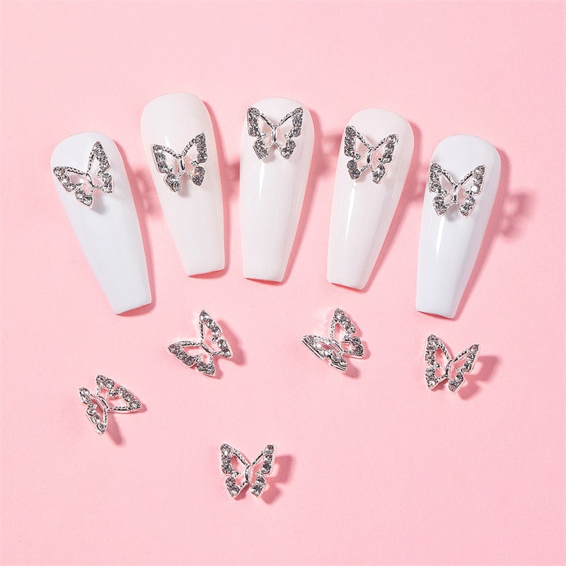 The Bling Butterfly Collection - 10 PCS - Nail Metal Charms (Make Selection)