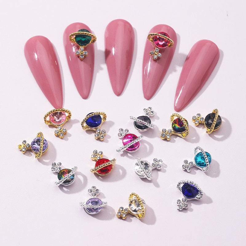 Planet Nail Charms - 10 PCS - (Make Selection)