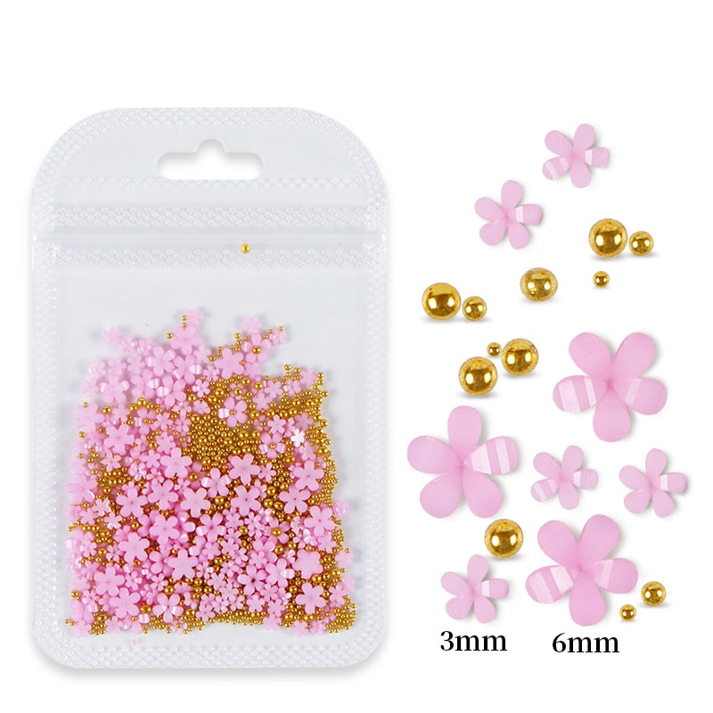 Spring Fling 3D Acrylic Flowers - Mixed 5g (Select Color)