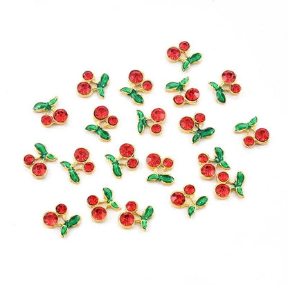 Sweet Cherries 3D Nails Charms - 10 PCS