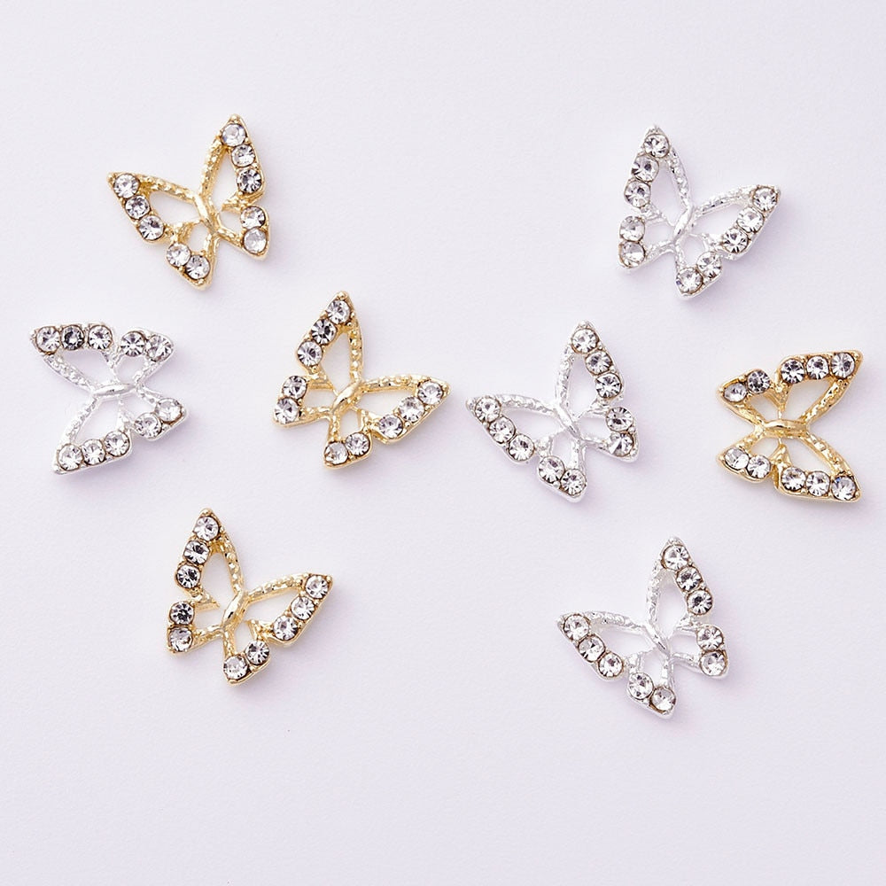 The Bling Butterfly Collection - 10 PCS - Nail Metal Charms (Make Selection)