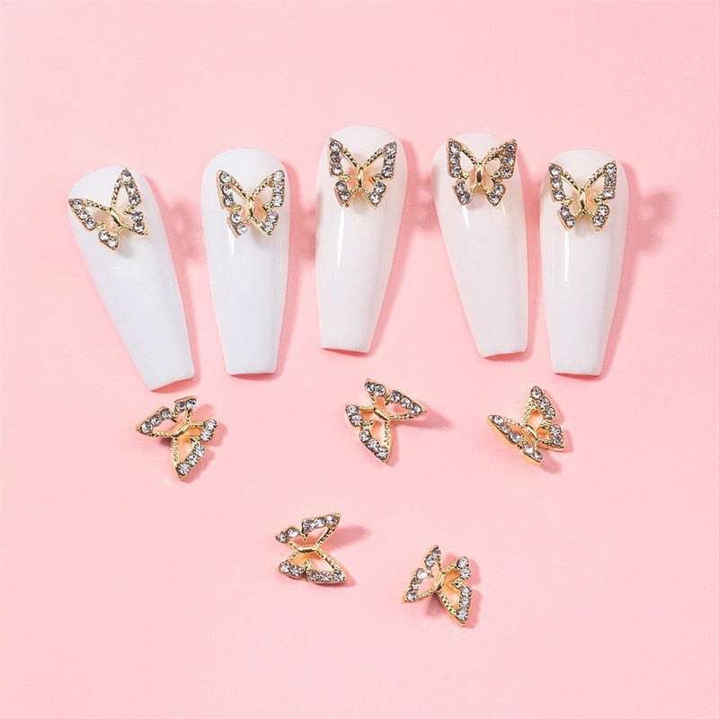 The Bling Butterfly Collection - 10 PCS - Nail Metal Charms (Make Selection)