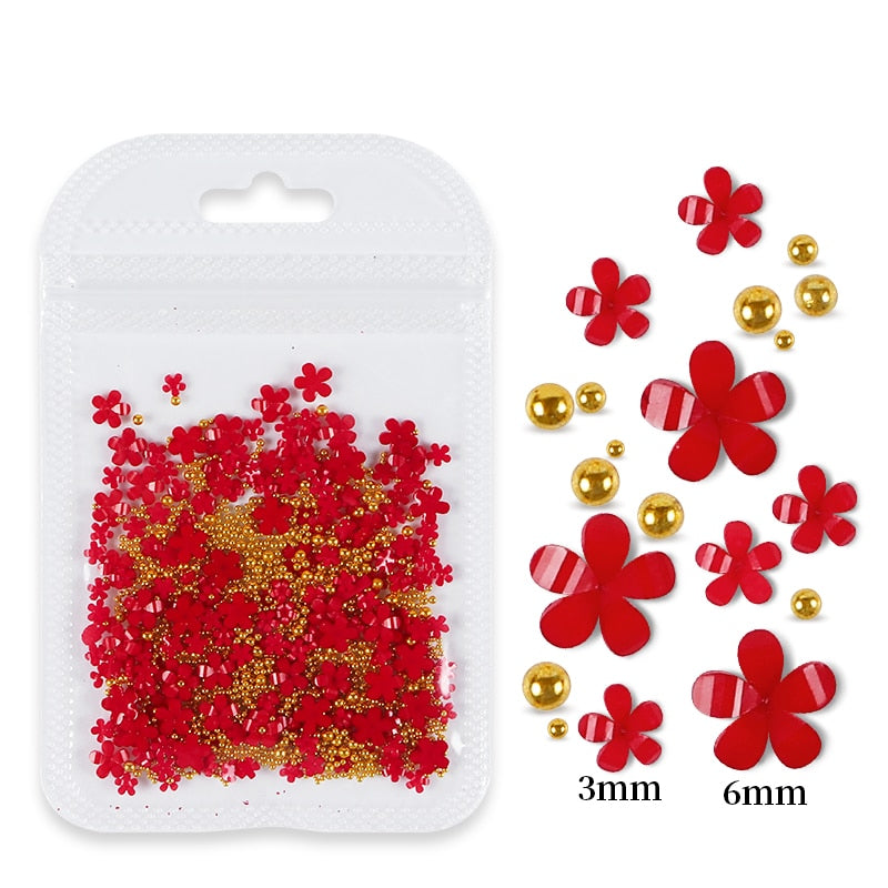 Spring Fling 3D Acrylic Flowers - Mixed 5g (Select Color)