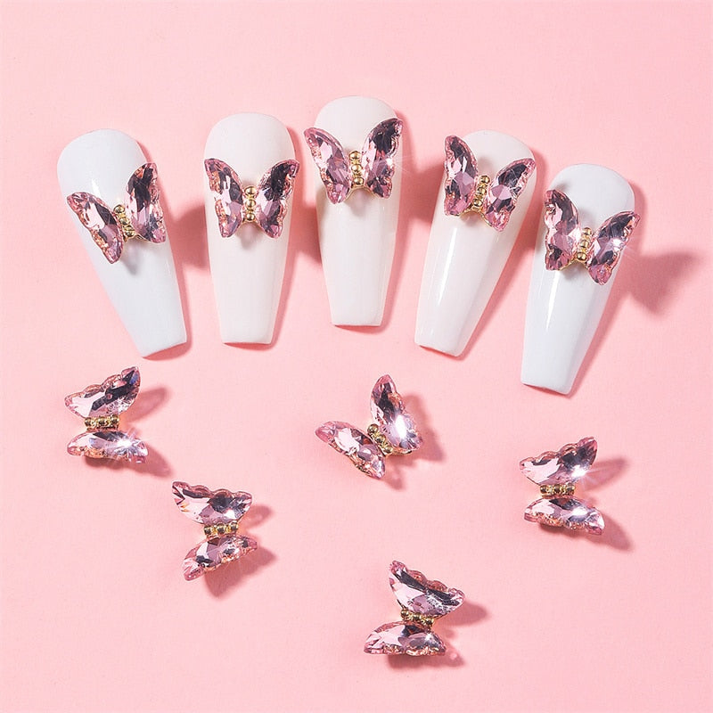 The Bling Butterfly Collection - 10 PCS - Nail Metal Charms (Make Selection)