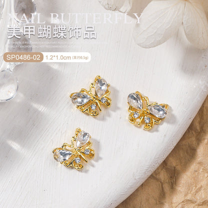 The Bling Butterfly Collection - 10 PCS - Nail Metal Charms (Make Selection)