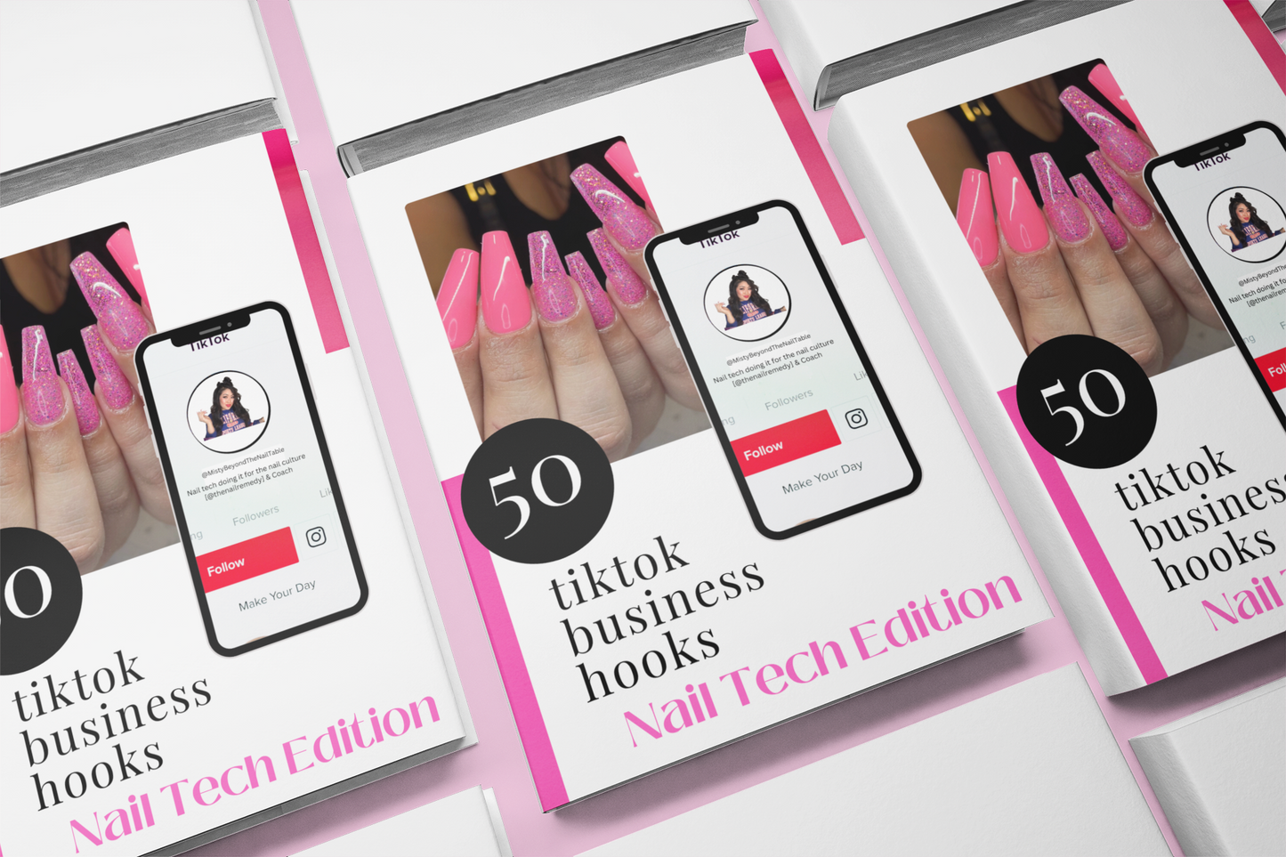 50 TikTok Business Hooks - Nail Tech Edition - Digital Download